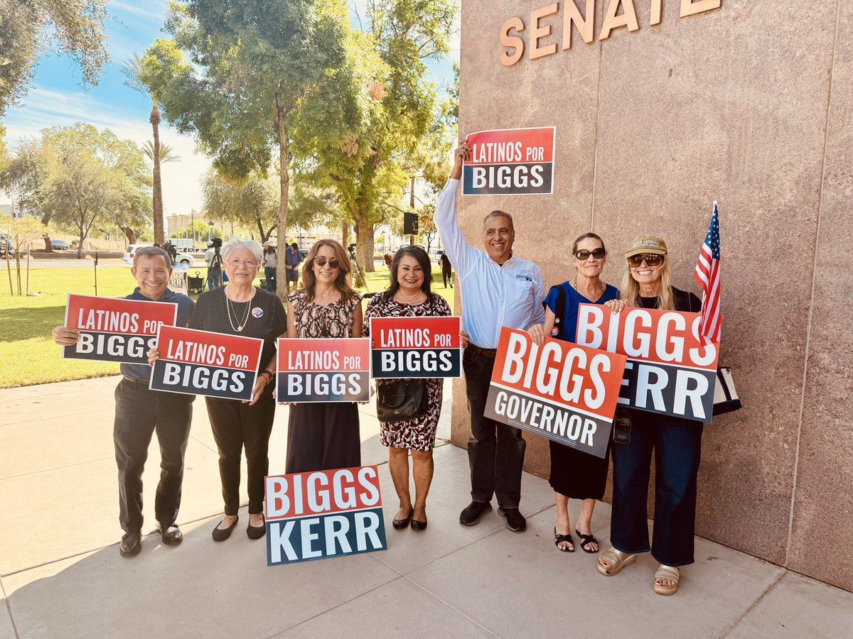andybiggs4az's tweet photo. This morning, @SineKerr and I laid out our Policy Platform so Arizonans can see exactly how we’ll make their lives better.

From affordability measures to improving our schools and keeping our communities safe, we’ll be ready to lead from Day One.

https://t.co/xxf98O4L5P https://t.co/XKg55WHDxq