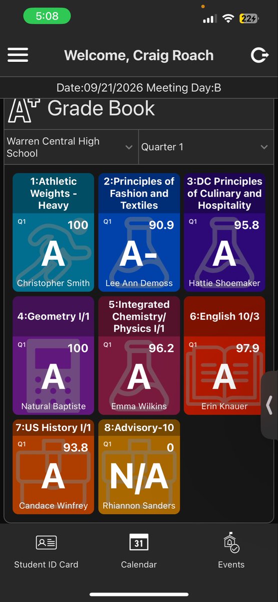 CraigRoachjr's tweet photo. STUDENT before athlete 🚾 #warren #education #hardwork https://t.co/1LP8FpSW9M