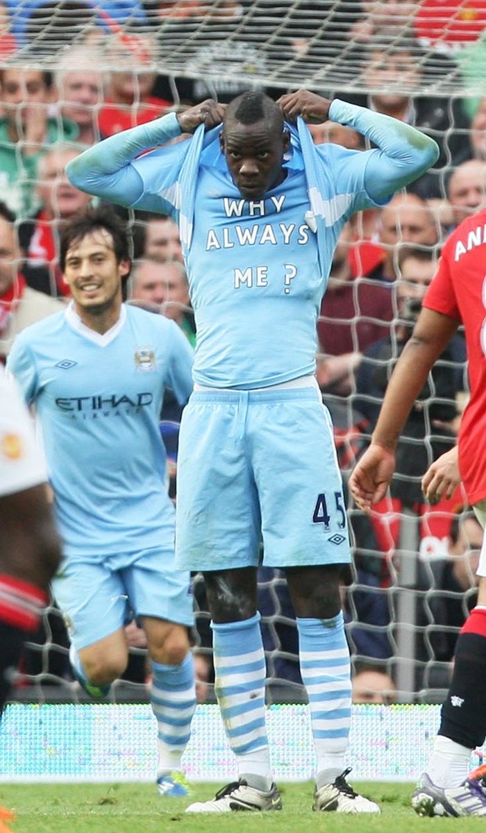 1IPadrino's tweet photo. @TouchlineX Before "non-chalant" Olise they was this guy 😅 Mario Balotelli. https://t.co/v2Sxmno4Aq