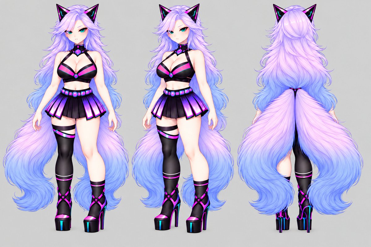 VaelariOS's tweet photo. I have made a model of Vaelari that is for AI use. Anyone wanting to use her in AI feel free to! This way no artists are hurt and no one can complain as much. Just tag me in what you make! https://t.co/Qp9DuLXUh7