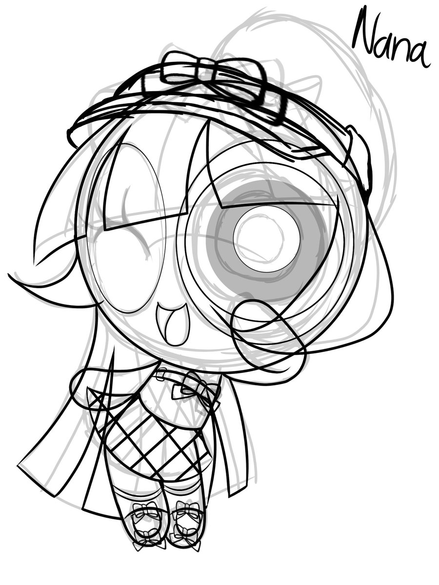 Pomme_Angelic's tweet photo. I gotta line art the bows and hat, now should I add stickers to her? What should her colors be? I have so much to add once I finish this ^_^ https://t.co/OObElgQT3Q