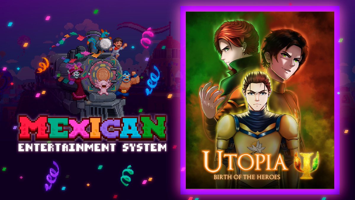 ManaCoreGS's tweet photo. Utopia: Birth of the Heroes is participating in the Mexican Entreteinment System!

Enjoy this celebration of Mexican Games and get a great deal on some very creative titles.

Utopia is also on a special 25% discount during the festival period!
Link to the festival down ⬇️ https://t.co/uh2f5vvvSu
