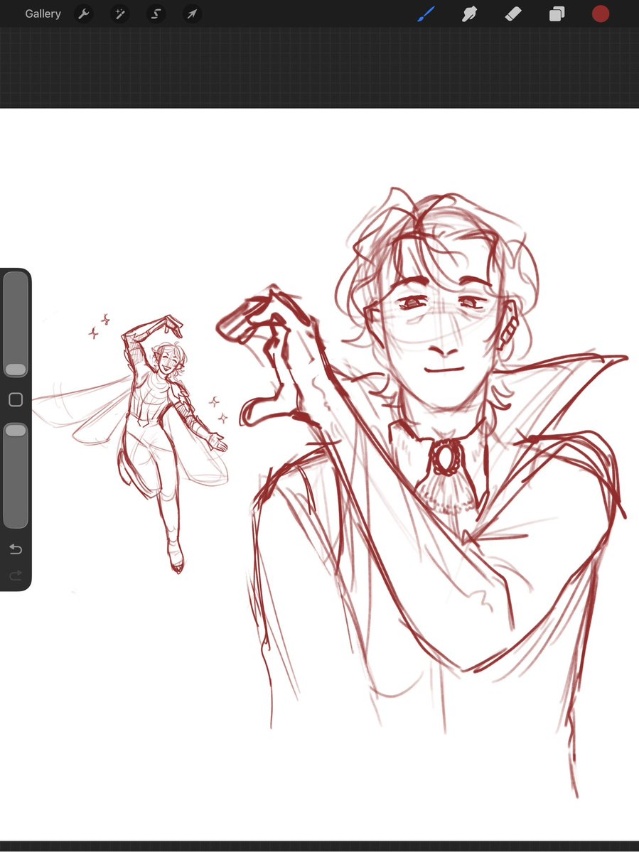 r1ssas's tweet photo. aughhh my specialest little fairy and dead guy..... #needlemancy #criticalrolefanart https://t.co/bThe1mLxiz