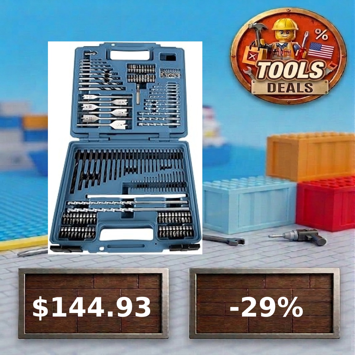 ToolsDealsUS's tweet photo. 🔵 MAKITA Makita E-06270 212 Piece Drill and Screwbit Set
💰 144.93$
📉 -28.6% 🔥 Historic Low
🎯 97/100
⭐ 4.7★ (1500)
🛒 Grab the deal: https://t.co/M6xiP80hOC
#tools #diy #amazon #Ad https://t.co/1lKPnDmt1O