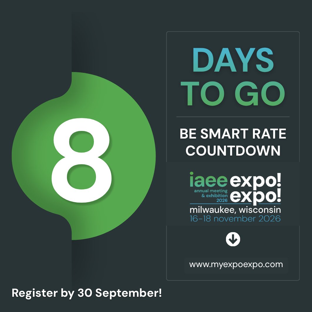 IAEE_HQ's tweet photo. What's waiting for you in Milwaukee?
Find your perfect fit today.πYour personal event schedule for Expo!Expo! 2026 https://t.co/ftM66rn0rM
Save with the Be Smart rate. π Registration https://t.co/toFVYlyZRA
#ExpoExpo #BeSmartRate #BrewSomethingBetter https://t.co/g1EAXBK2It