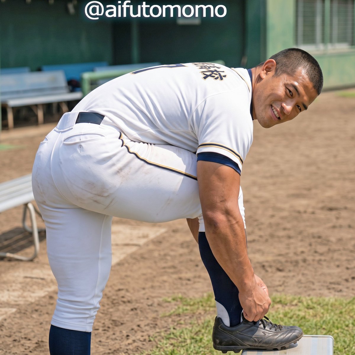 aifutomomo's tweet photo. VICTORY⚾️Part ４

おはようございます😄🤚

残り物ですが
野球のスタジャン姿も
カッコいいと思うんすわ😆👍
#AIart   #AI男子 https://t.co/tq82AgNvsO