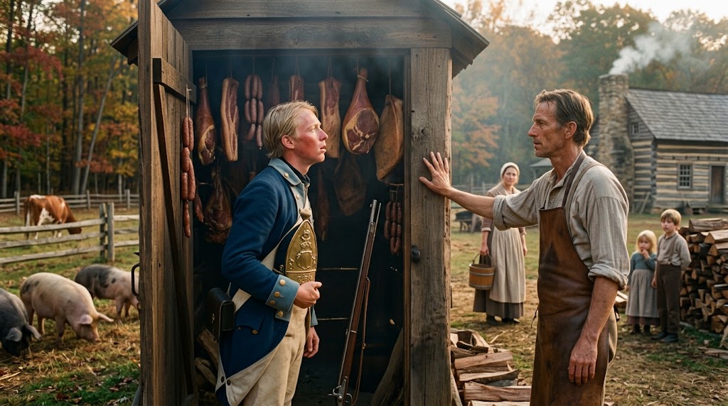 SamaHoole's tweet photo. In 1776 Benjamin Franklin had propaganda leaflets disguised as packets of tobacco, so they would reach the enemy's soldiers. The offer inside was a farm.

Britain had hired 30,000 German troops to put down the rebellion. They were peasants' sons, mostly from Hesse-Kassel, conscripted by their prince and rented to George III at a price per head. If one was killed, the prince was paid extra.

At home they owned nothing. The game in the woods belonged to the prince. The wild boar that rooted up a family's crop could not be touched.

Congress read the situation at once. In August 1776 it offered any German who walked away 50 acres and full citizenship. In 1778 it raised the bid, to land and livestock, scaled by rank, up to 1,000 acres for an officer who brought his men with him.

The leaflets went into the camps wrapped as tobacco.

The Germans could also use their eyes. They were marching through a country where an ordinary farmer owned his land, kept a smokehouse full of pork, and answered to no lord, prince or gamekeeper.

Around 5,000 of them never went home. One in six.

The British Crown had paid a German prince for the use of the man. The Americans won a good many of them over by offering him livestock.