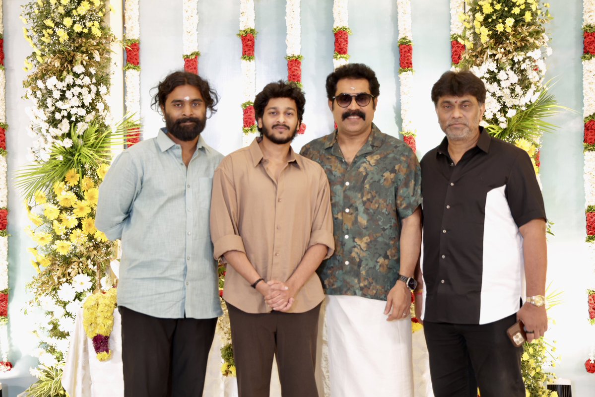 7screenstudio's tweet photo. The next chapter begins with blessings, love and a whole lot of excitement ❤️‍🔥🎬

#LkAkshayKumar03 

With the blessings of the senior stalwarts of the industry, we have kick-started this special journey.

Starring 
@lk_akshaykumar #SurajVenjaramoodu #Chetan 

#VishnuAmaran @SaravananDP @HeshamAWmusic @kalaivananoffl @HariharanPS_ @surithanu @AMBANINSK @arunisred @proyuvraaj

Co-Produced by: #LKVishnuKumar
Produced by: #SSLalitKumar