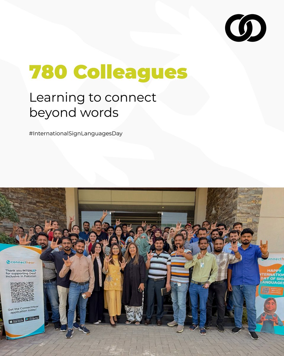 InterloopLtd's tweet photo. With 780 differently-abled colleagues across our teams, being able to connect matters every day.

This #InternationalSignLanguagesDay, supervisors joined @connect_hear sign language sessions to make everyday communication easier.

#Inclusion #Interloop https://t.co/nm9b1JyNGv