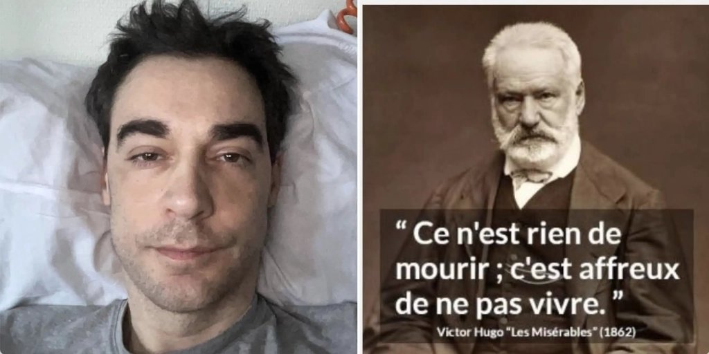 sergiodde's tweet photo. Arnaud Denis, euthanasié à Namur le mardi 22 septembre 2026.

"J’en ai fini avec la maltraitance médicale.
J’ai  déjà largement raconté mon histoire. 3 ans interminables d’altération  de l’état général depuis une chirurgie de hernie en 2023.
Prothèses de hernie : scandale sanitaire.
Syndrome ASIA
douleurs invalidantes
Gastroparésie
mutilation sexuelle
mutilation vasculaire
malabsorption
effondrement digestif et musculaire
Encéphalomyélite Myalgique, abandon et déni médical en France."...

📝Cette médecine qui ne soigne plus mais qui blesse et qui tue. Pire, une médecine de protocoles et de lignes budgétaires qui préfère ignorer des souffrances provoquées par ses propres bavures et amener un patient (jamais les nombreuses victimes de la médecine n'ont aussi bien porté leur nom) à la décision de mourir pour ne plus souffrir.

La grande majorité de la médecine en France est une véritable honte que la fausse pandémie de Covid a révélée. Vaccination forcée de toute la population avec une belle rémunération à la clé, injections létales ARNm à tous les patients en traitement, mise en place de protocoles tueurs (intubations, traitements nocifs, ...) à l'hôpital.

Profession Gendarme https://t.co/38AjTo8U4g