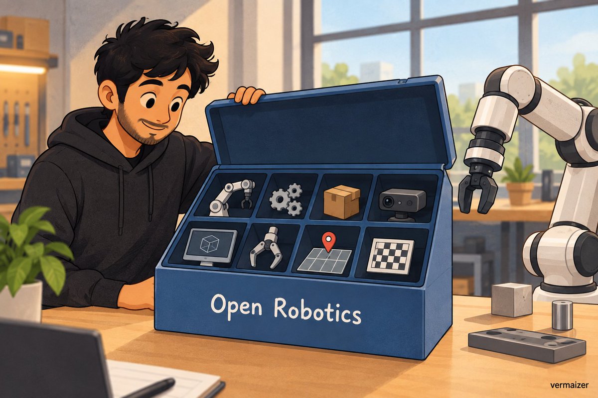 surajverma's tweet photo. Google's robotics company Intrinsic has open-sourced some of the less glamorous parts of building a robot.

And I think that's actually what makes this interesting.

Intrinsic Core includes things like real-time robot control, motion planning, grasp planning, simulation, pose estimation and camera calibration.

Basically, a lot of the plumbing you need between "I have an AI model" and "I can make this physical robot reliably do something."

It's ROS-compatible, runs locally and is being released under the permissive Apache 2.0 license.

AI has made it much easier to experiment with what robots should understand and do. But somebody still has to solve how software talks to different robot arms, cameras and controllers safely and consistently.

Making more of that common infrastructure open could mean developers spend less time rebuilding the same plumbing and more time experimenting with what the robot can actually do.

That's probably a healthier way for robotics to grow.