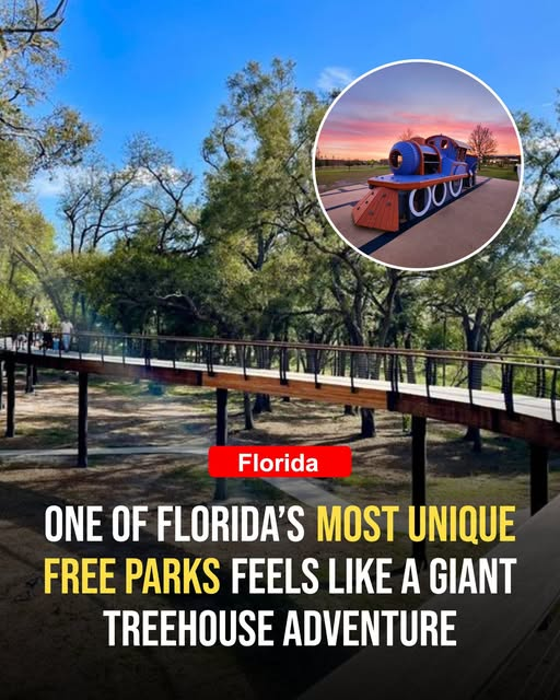mnagu50's tweet photo. A free Florida park winds boardwalks through the treetops, and the whole place plays like a giant treehouse built for grown-ups too https://t.co/fvTR2qRYGY