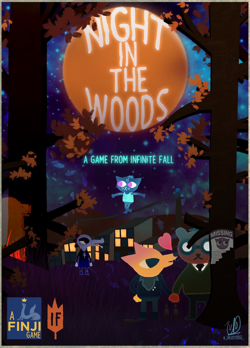 _UnluckyDogg_'s tweet photo. Thank you to the people who pointed out that Alec is not the only one who made night in the woods. Credit is due and this was a very simple fix :3 https://t.co/p00HwJcr8y