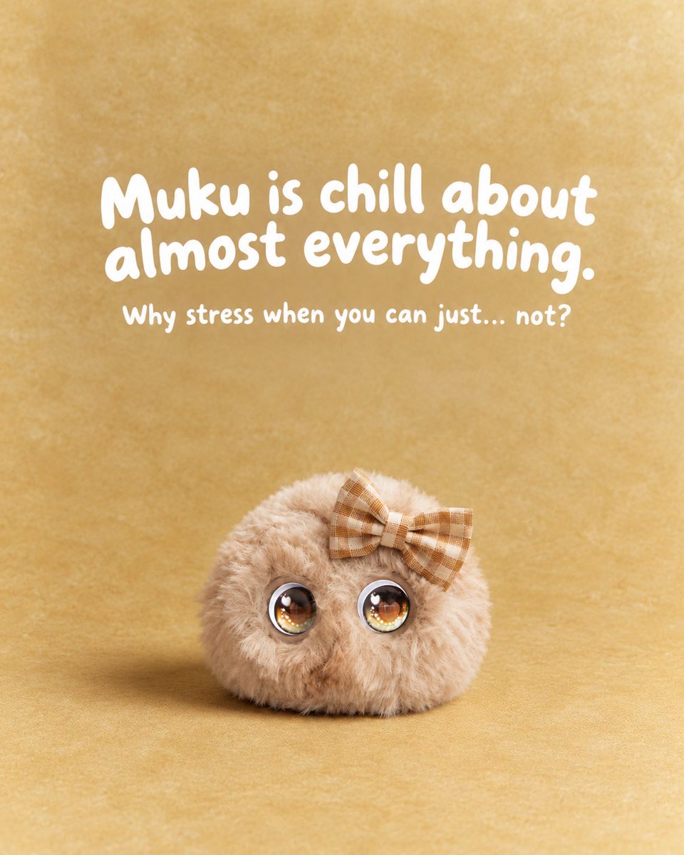 FuzozoOfficial's tweet photo. Meet Muku.๐ค
Easygoing, grounded, and almost impossible to faze.
Lifeโs too short to stress over everything. Muku gets it. ๐
Heights, though? Absolutely not. ๐ตโ๐ซ
Element: Earth ๐ช
#Fuzozo #MUKU #FuzozoPlanet #YourFirstAIPet https://t.co/3PSaav1btP