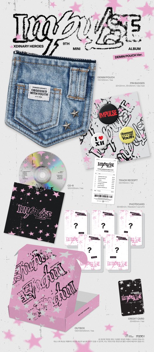 XH_official's tweet photo. Xdinary Heroes(엑스디너리 히어로즈)
9th Mini Album <IMPULSE>
ALBUM PREVIEW

DEMIN POUCH Ver.

2026.10.12 (MON) 6PM (KST) Release
🫀 TITLE "Obsessed with Youth"

#XdinaryHeroes #엑스디너리히어로즈
#IMPULSE
#Obsessed_with_Youth
#WE_ARE_ALL_HEROES
