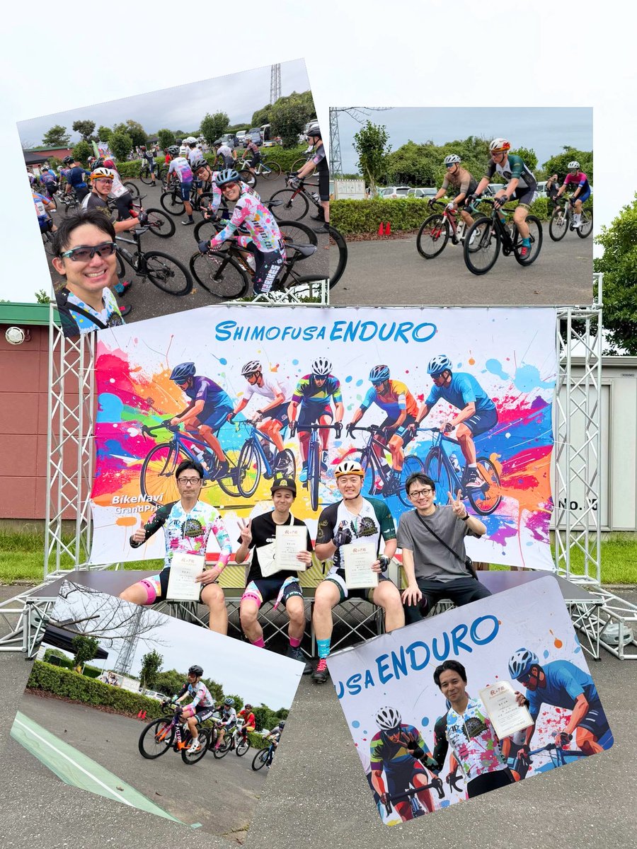 u2bikes's tweet photo. カフェライドはカフェライド☕️
レ���スはレース🚴‍♂️🚴🏻‍♀️🚴🏻

今日は一転、下総のエンデューロレースに
お客さん方参戦、からの
それぞれのカテゴリーでそれぞれ入賞🎊
おめでたや！

ライドや練習も企画してくれるし
店主が走れなくても
レースで楽しんでくれるし。
ほんと得難いお客さんがた😂

これからも怪我なく全力楽しんで、
まずは無事帰宅、帰るまでがレースにて🙌
 #秋の下総エンデューロ 
 #入賞おめでとう
 #安全第一全力で
 #U2BIKES