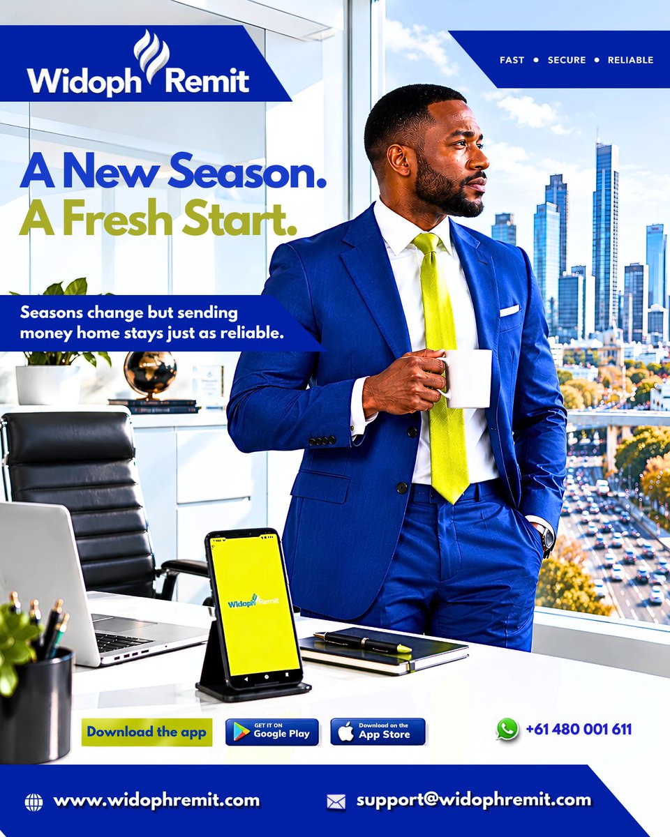 Widoph_Remit's tweet photo. A new season. A fresh start. 🌱
New plans.
New opportunities.
New reasons to keep moving
forward.
Wherever this season takes you, staying connected is just as reliable with Widoph Remit App.

#SpringEquinox
#FirstDayOfSpring
#NewSeason #FreshStart
#fyp #stayconnected https://t.co/ixkgs6m6tN
