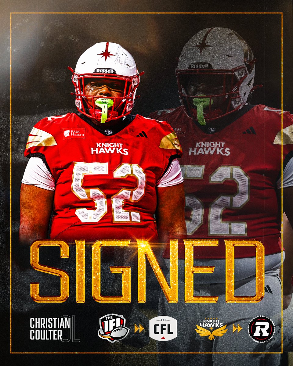 IndoorFL's tweet photo. Ottawa gets a big addition up front 🔥

Congrats to Christian Coulter (@CJC70706) on signing with the @REDBLACKS as he continues his professional career in the @CFL! https://t.co/GxD6ftZDUI