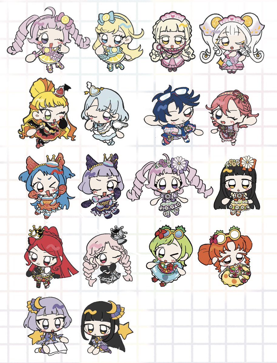 potetomi_ra's tweet photo. ちまちまと差し入れにつけたミニキャラたち！
昨日は弊サークルにお立ち寄りいただきありがとうございました〜〜！ https://t.co/MkwrQc46uH