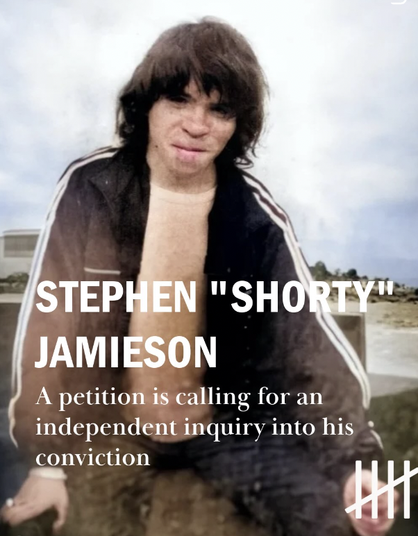 InnocenceRMIT's tweet photo. Stephen “Shorty” Jamieson has maintained his innocence for nearly 40 years. We are calling on the NSW parliament to take action:

NSW residents- please sign the petition below ⬇️

https://t.co/HsA8IQ4n6K https://t.co/eIBbUlmR1W