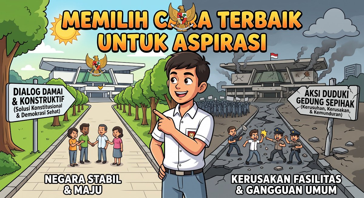 JintaKusuma's tweet photo. Pilih cara terbaik dalam menyalurkan aspirasi #JagaIndonesia #StopProvokasi https://t.co/ImcO2WT4KC