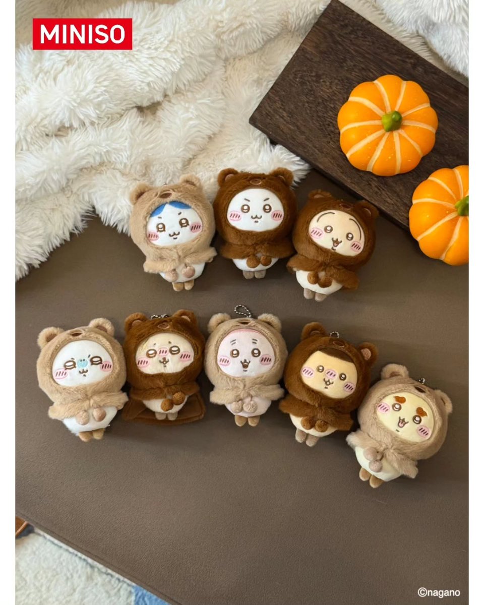 milko_magazine's tweet photo. 🍁韓国ちいかわグッズ情報🍁

MINISOからちいかわ「FURY COLLECTION」が登場！🐻🤎

ふわふわのくまさんフードをかぶったちいかわたちが可愛すぎる、秋にもぴったりのシリーズです🍂✨
さらに今回は、ゴブリン・あのこ・カブトムシの新商品も👀💕

📍 MINISO弘大店／江南店／釜山店／大田店

ちいかわ好きな方は、ぜひチェックしてみてください🐻♡