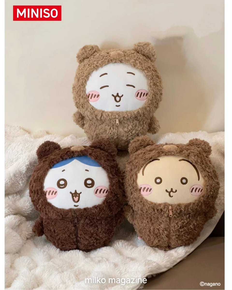 milko_magazine's tweet photo. 🍁韓国ちいかわグッズ情報🍁

MINISOからちいかわ「FURY COLLECTION」が登場！🐻🤎

ふわふわのくまさんフードをかぶったちいかわたちが可愛すぎる、秋にもぴったりのシリーズです🍂✨
さらに今回は、ゴブリン・あのこ・カブトムシの新商品も👀💕

📍 MINISO弘大店／江南店／釜山店／大田店

ちいかわ好きな方は、ぜひチェックしてみてください🐻♡