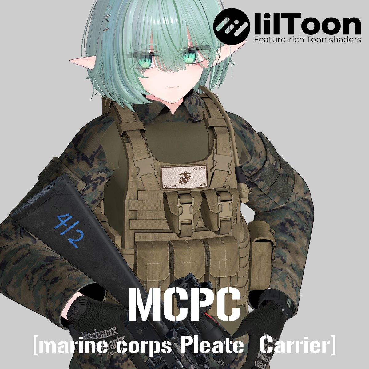 kazunoko14vVRC's tweet photo. 販売開始です

【VRCHAT想定】MCPC プレートキャリア | クルペアインダストリーズ https://t.co/7Gh4Xh3DRZ #booth_pm #VRChat https://t.co/AkJjlCtemr