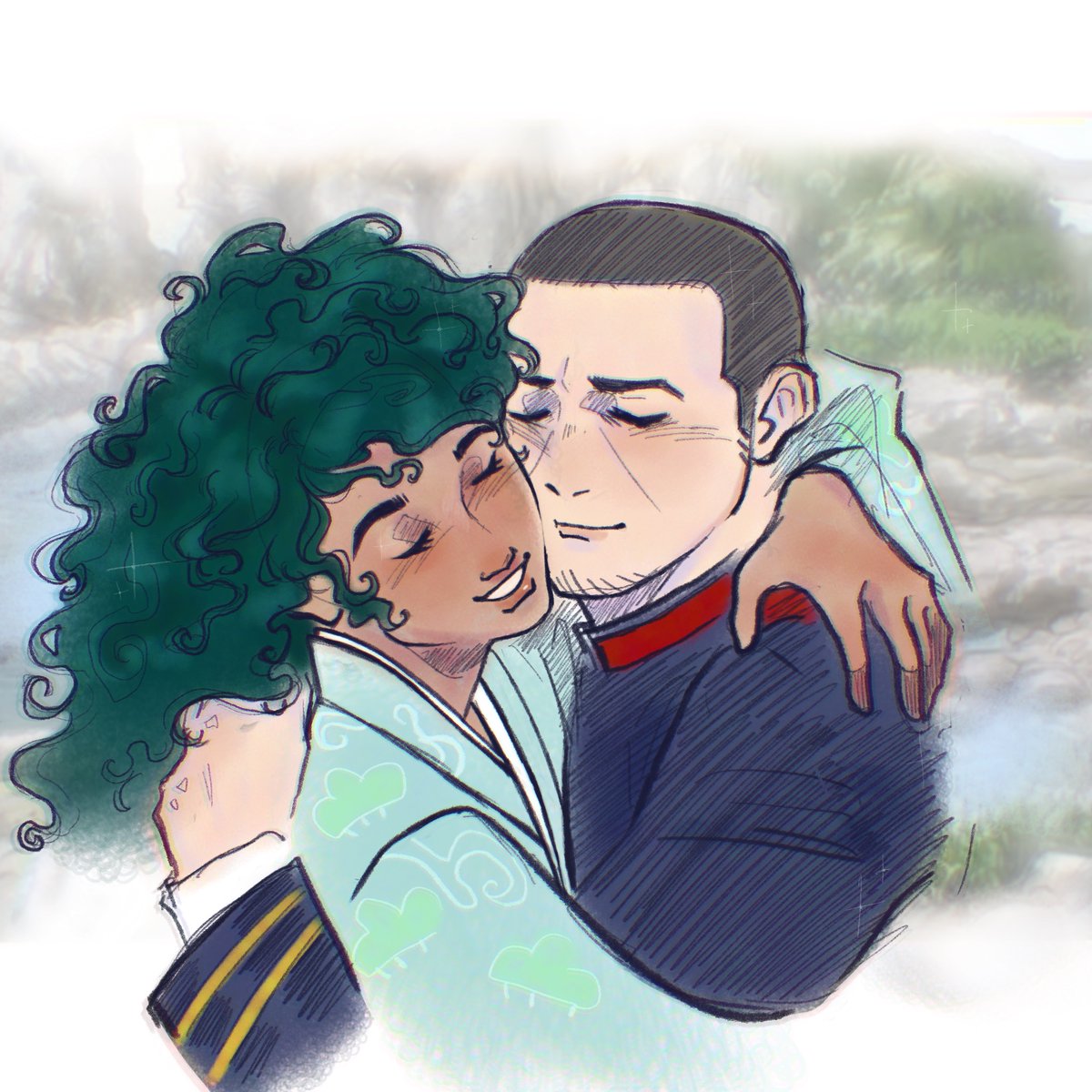 orbitinguu's tweet photo. drew my beloved igogusa and tsukishima because i miss my girlfriend https://t.co/Kk73XBVPW8