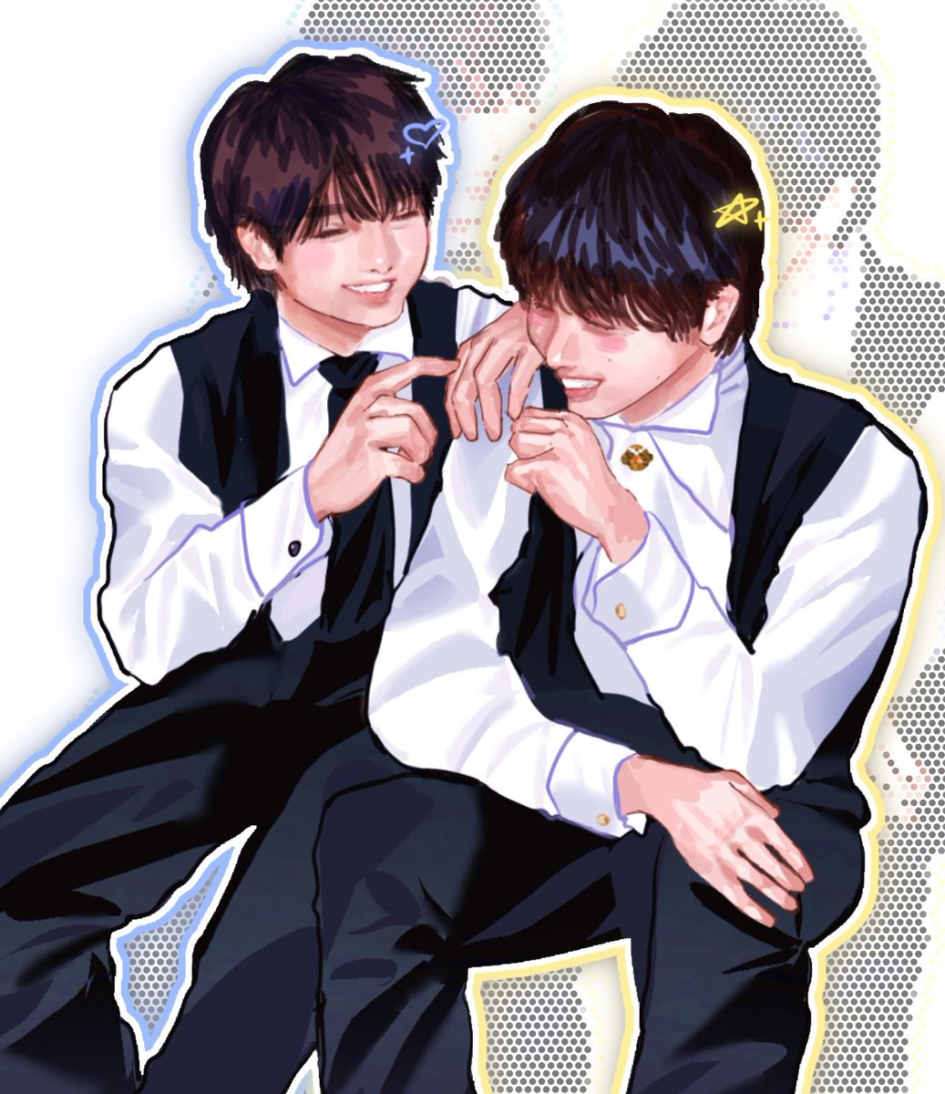 Uroko_11's tweet photo. #みるきーずお絵描き部 💙💛 https://t.co/8PuEIu4TaH
