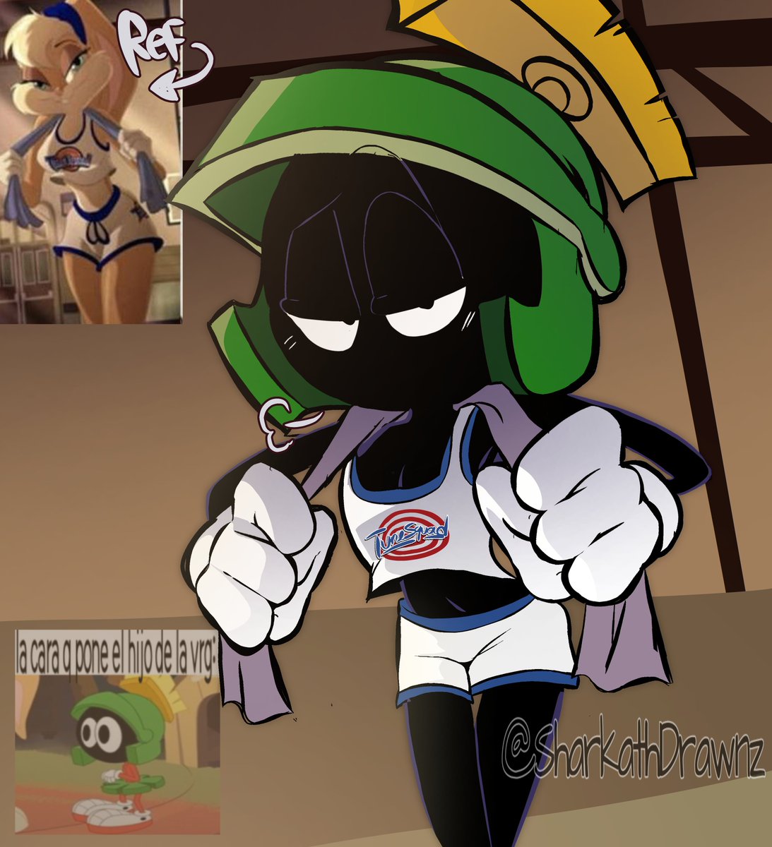 SharkathDrawnz's tweet photo. Estoy empezando a sentir que poco a poco esto se va a volver un trend en el que dibujaran así a todo el cast masculino de los looney y confirmaran que son 100% más sexys que la propia lola bunny- COF COF 

En fin. Mi aporte para los Marvinlovers 🤧💚

#looneytunes https://t.co/lp9zsYbTwQ