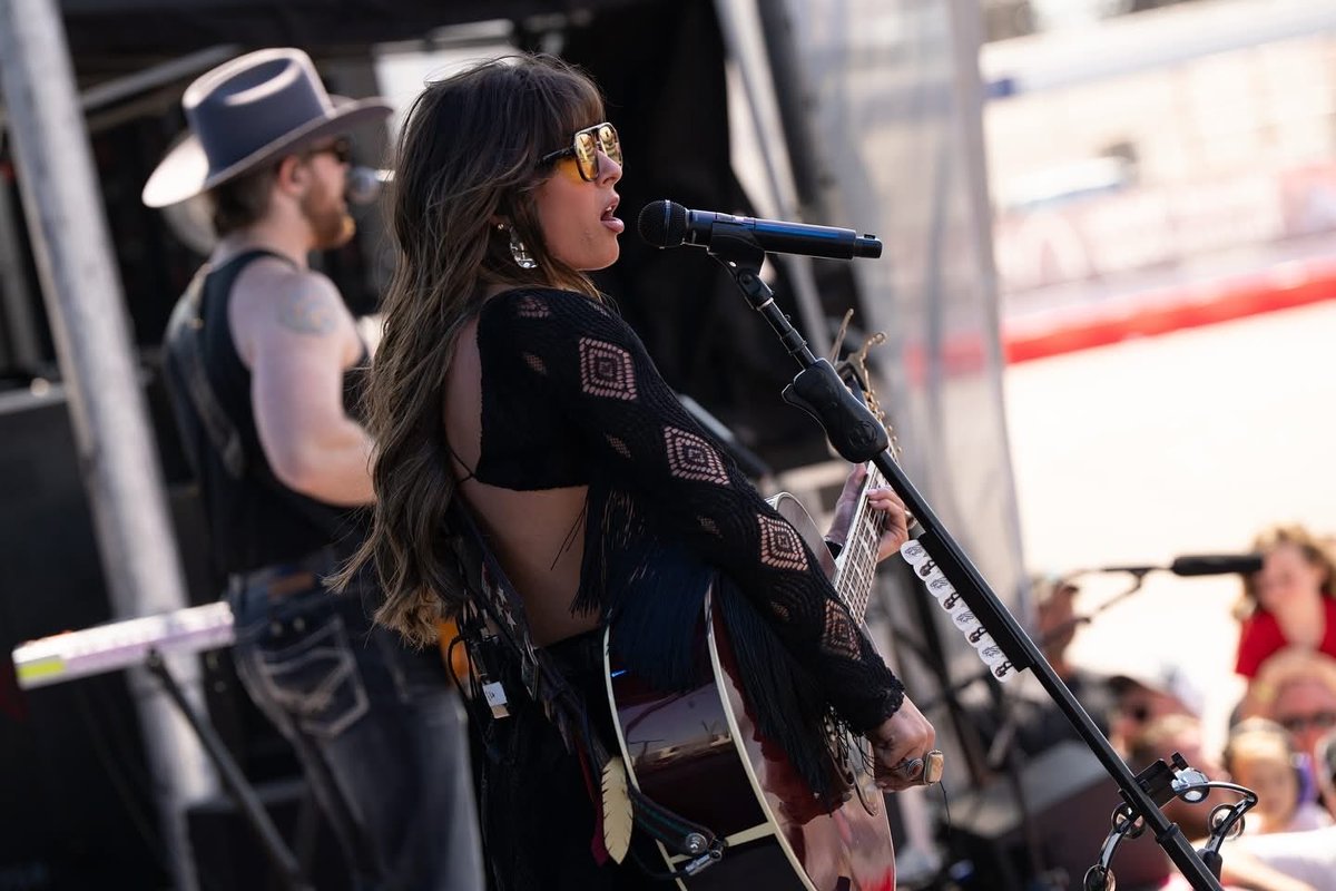 ChrisBlair4B's tweet photo. A little reminder that we saw her taking off before anyone else.   @ellalangleymsic rocked the house @WWTRaceway for the Confluence Music Festival…in 2025 on @nascar weekend.  She now has the record for the longest run at #1.   #EllaFellerForLife. We are now working on Confluence 2027… see who’s next!