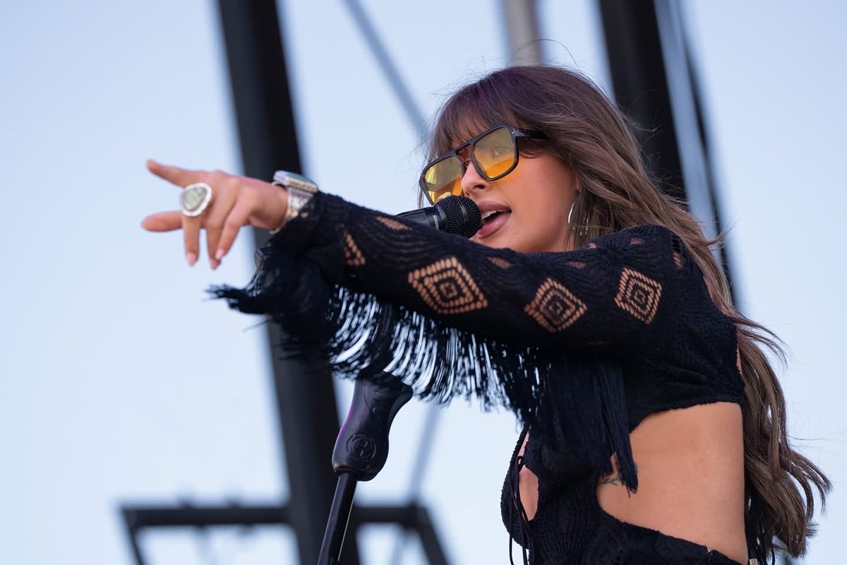 ChrisBlair4B's tweet photo. A little reminder that we saw her taking off before anyone else.   @ellalangleymsic rocked the house @WWTRaceway for the Confluence Music Festival…in 2025 on @nascar weekend.  She now has the record for the longest run at #1.   #EllaFellerForLife. We are now working on Confluence 2027… see who’s next!