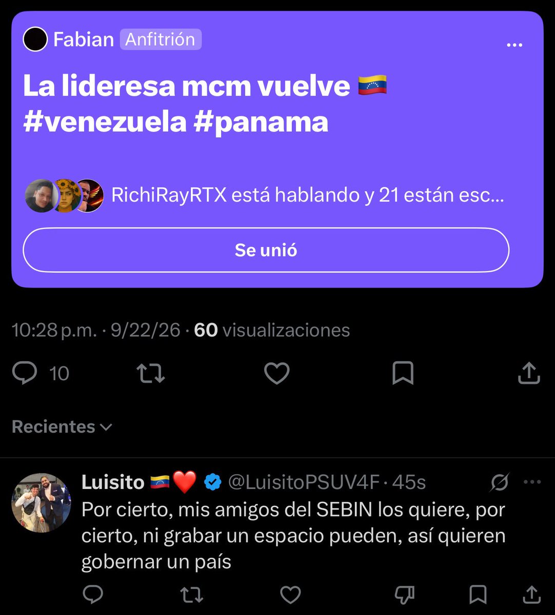 Juanegron's tweet photo. 🚨 ÚLTIMA HORA | Un integrante de la llamada «guerrilla comunicacional» del régimen nos está amenazando con el SEBIN.

Dejamos constancia pública de esta amenaza. Si nos llega a pasar algo, ya saben quién nos señaló. https://t.co/lfRf5LdXyd
