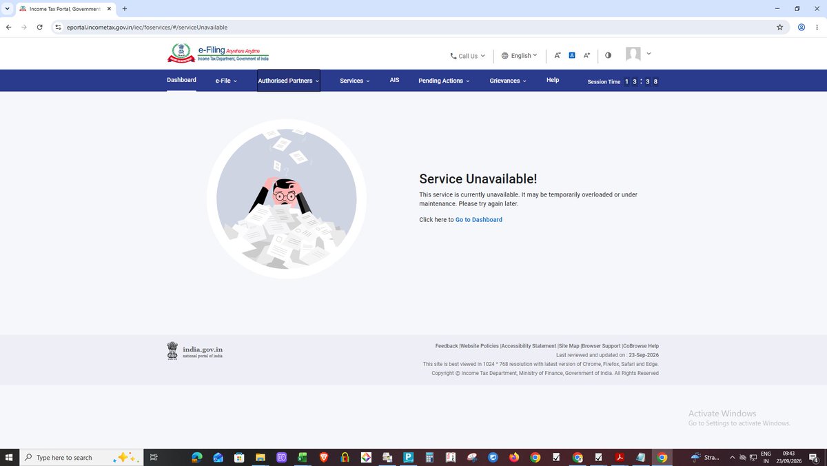malkarimanoj's tweet photo. #ExtendTaxAuditReport #taxaudit2026 @theicai  @nsitharaman @FinMinIndia 
we urge and request please kindly extend the due dates to 31.10.2026 
portal got crashed in early hours itself https://t.co/ZKrORBOuZq
