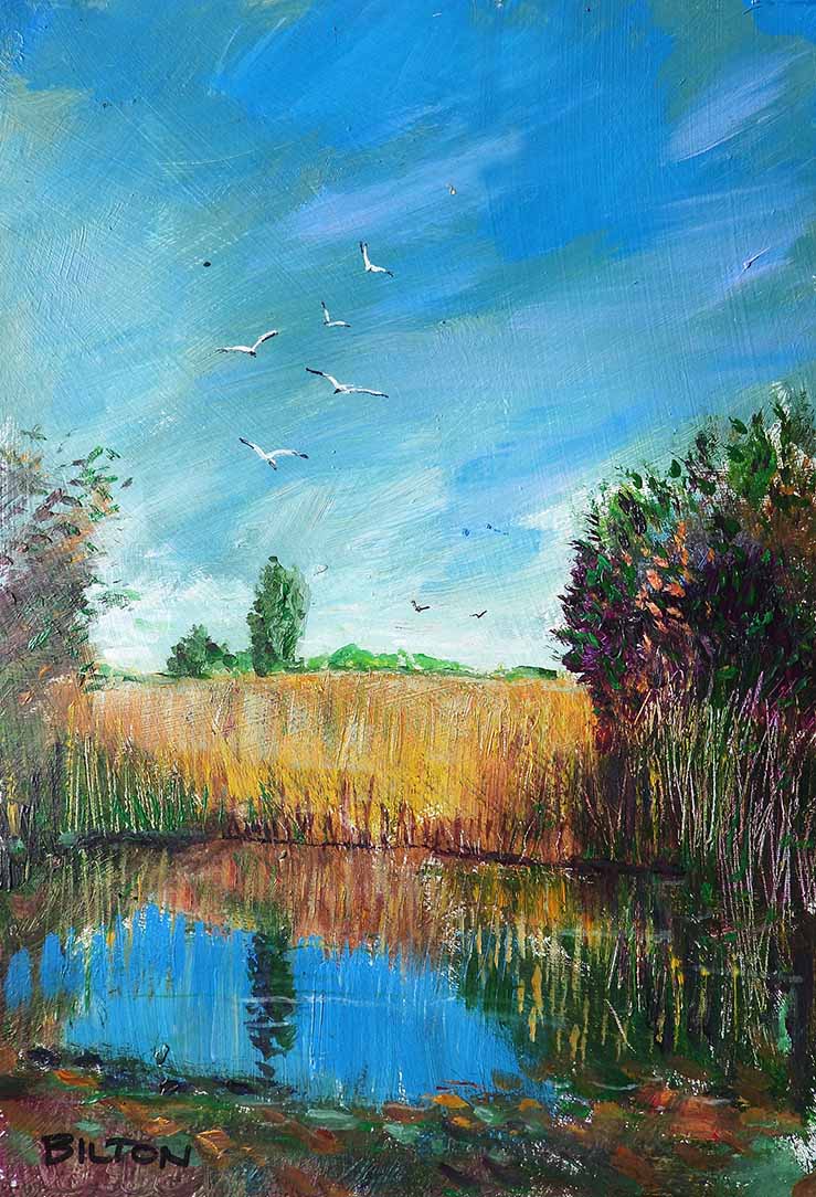 ChrisBilton3's tweet photo. #pond #reflections #paintingtheweather #acrylicpainting #pleinairpainting #artinsouthyorkshire #paintingoutside #directobservation #landscapepainting #southyorkshire #biltonart #opencountry #trees #clouds #allaprima #clarifiedimpressionism #expressiverealism #pleinair https://t.co/ZqVQPs1KZH