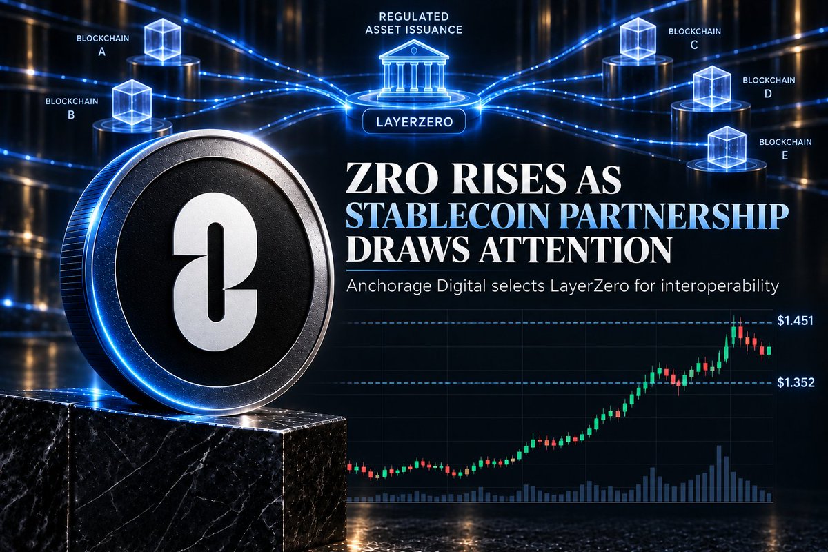 blockvia_'s tweet photo. Why is ZRO moving? It’s near $1.43, up 21.39% in 24h.

 Anchorage Digital selected LayerZero for stablecoin interoperability; the exact effect on price is unclear. 

📈Subscribe for more. 
#ZRO #LayerZero #CryptoNews #Stablecoins #Blockchain https://t.co/4MzTM5mxfI