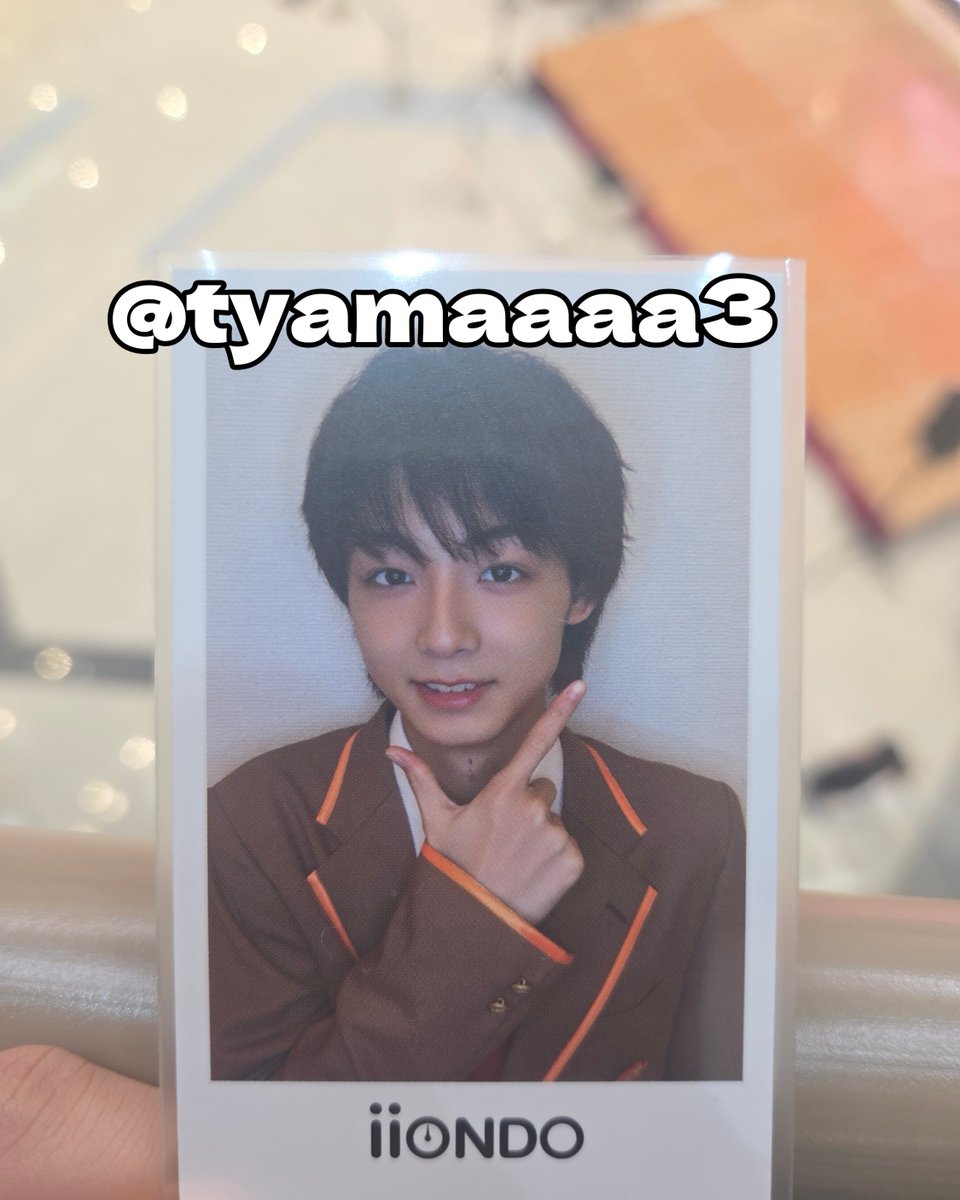 tyamaaaa3's tweet photo. iiONDO 初恋ONDO発売記念リリースイベント 初恋チェキ風ソロカード

譲 ) 三戸琳仁 (制服)
求 ) 畑駿平 (衣装 、制服)

当方場所確保中のため、ミニライブ終了後、特典会までの時間でお取引できたらなと思っております♩ https://t.co/ZmISX6ZdbH