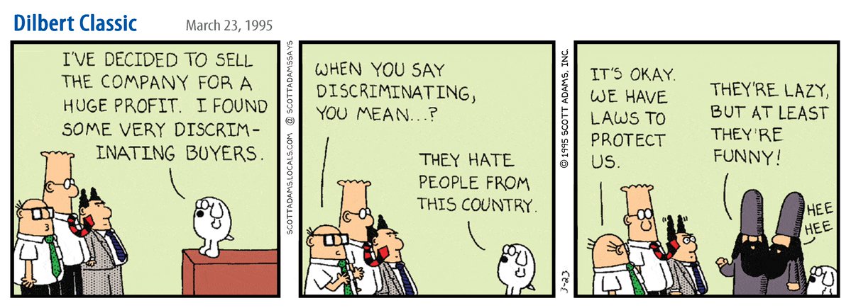 ScottAdamsSays's tweet photo. 1995 Dilbert Classics Week https://t.co/2kSMvvbxnS