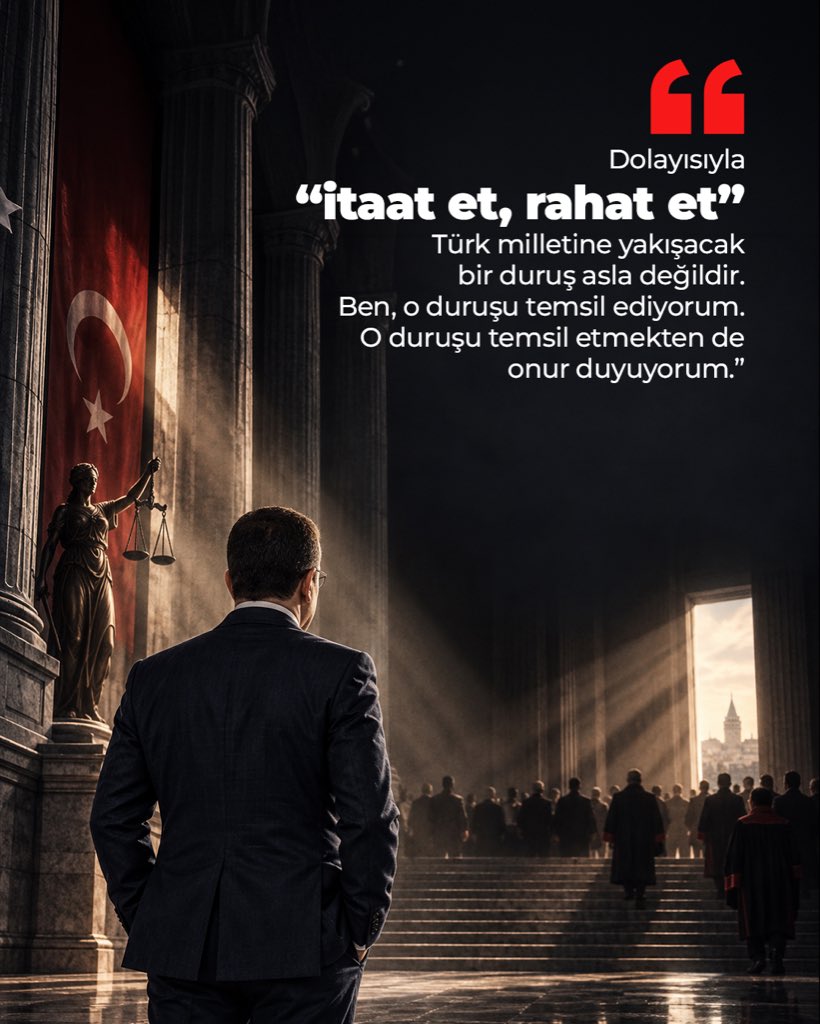 CA_iletisim's tweet photo. “Gücün sınanmadığı yerde hukuk zayıflar. Sessizliğin, korkunun çoğaldığı yerde zulüm cesaret bulur. Zalimlere fırsat doğar.

Dolayısıyla onların bu pervasızlığına müsaade edecek, onlar karşısında susacak birisi değilim.”

📍 Silivri / Makam aracı davası https://t.co/Cy6EYt6PhJ