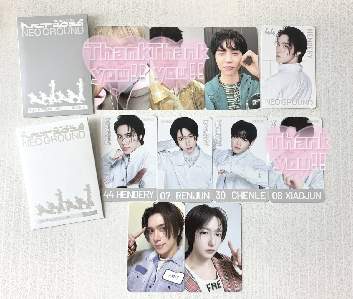nyant_ao's tweet photo. NCT 10TH ANNIVERSARY POP UP NEO GROUND MD NCTWISH NCT127 WayV NCTDREAMトレカ 交換

譲：サクヤ、ジャニ、ヘンドリー、ロンジュン、チョンロ

求：チソン、ヤンヤン、ジェノ、ジェミン

郵送交換希望です📮
お気軽にお声掛けください◎ https://t.co/sqL5KTPlly