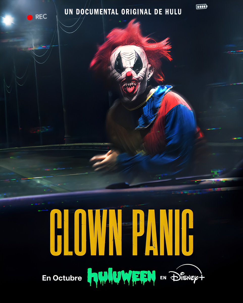 ztreettv's tweet photo. Los payasos vienen a por ti.

#ClownPanic llegará pronto a #Huluween en #DisneyPlus.

#Hulu https://t.co/KfGFZBdgYP