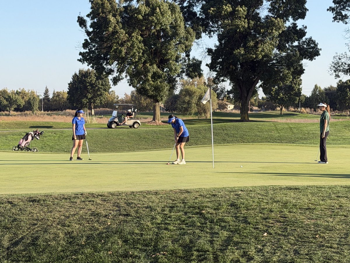 BCHSGirlsGolf's tweet photo. Bear Creek defeats McNair today at The Reserve and improves to 9-1 in the SJAA.  Bear Creek junior, Annabelle Trinh, with today’s low round of 56.  Marley Rios 57, Kaitlyn Davis 59. https://t.co/94kNkHmTIs