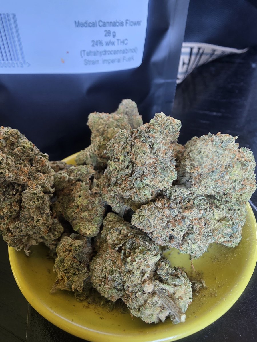 cryptobarbie24's tweet photo. Imperial funk 24% indica  ⛽🍊
Effects: A deep physical stone, tranquil mindset and a smooth, long-lasting high. Perfect for those late-night sessions when you’re ready to switch off and unwind. 🌙✨ https://t.co/XN58bteh9D