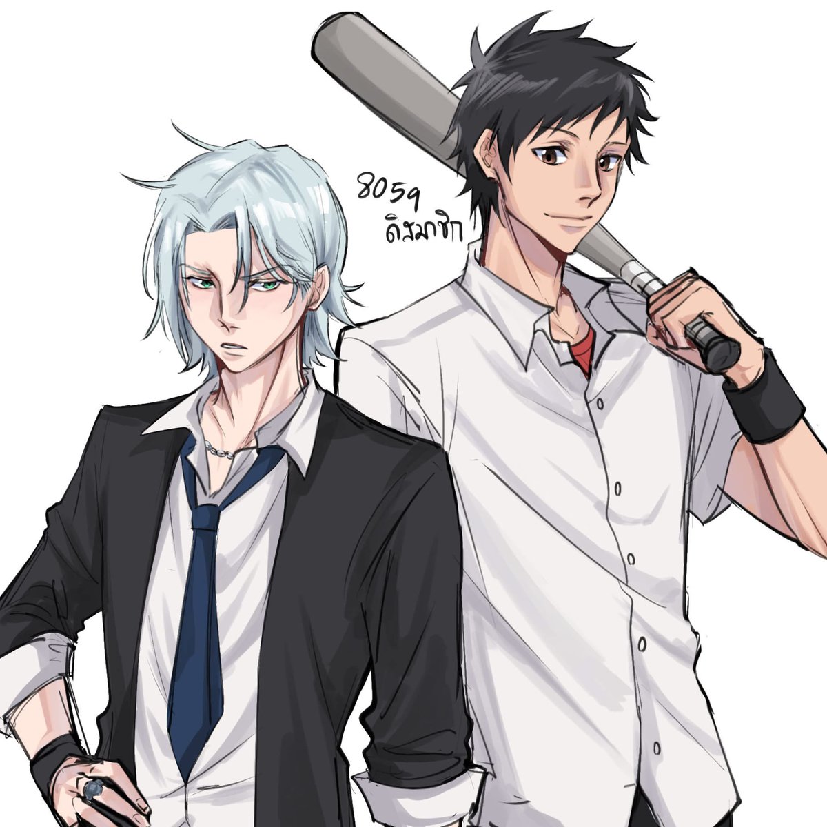 koyazxkunz's tweet photo. I’m back but w/ one of my fav ships #yamagoku #山獄 https://t.co/GeZlClZavN