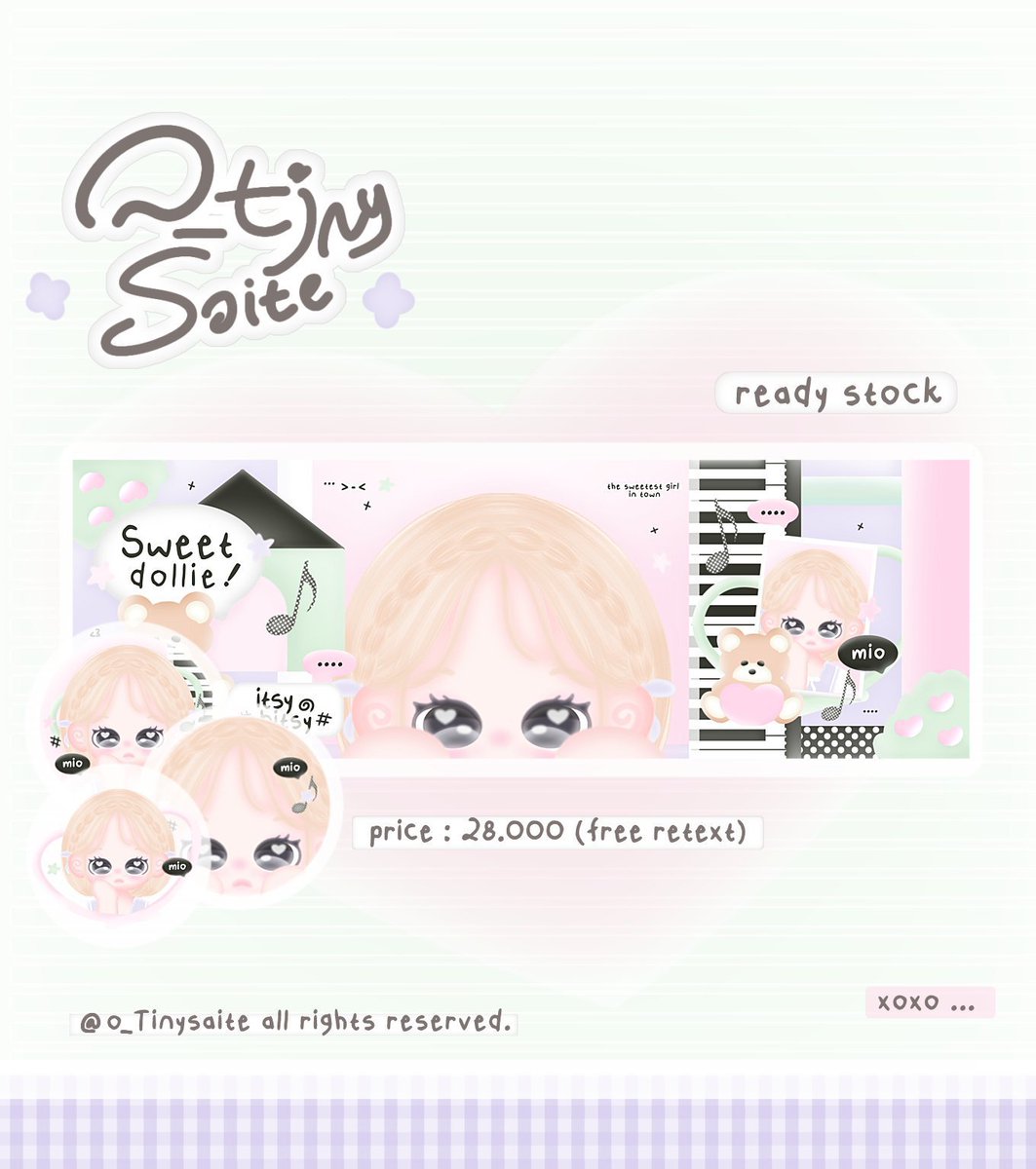 o_Tinysaite's tweet photo. help repost ? thank u ♡

alo ... aku masih ada 4 restock chibi imup yang siap buat kamu take nih ! >_< bisa bundle wabis &amp; qr deco juga ia 

#bealanja https://t.co/iulbgsFxUc
