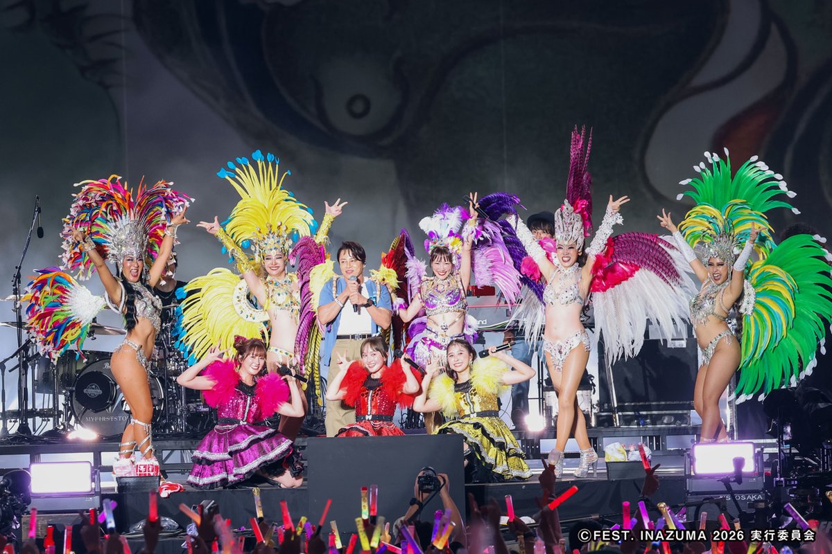 edgelinetokyo's tweet photo. ももいろクローバーZ 10回目の『FEST. INAZUMA』で西川貴教「（「HOT LIMIT」は）そういうことじゃないのよ！」 https://t.co/UaWx75tDwM

写真9枚 ももいろクローバーZ出演部分公式レポート抜粋
フルスイングのパフォーマンスで“ももクロ”らしさを全開
#FESTINAZUMA https://t.co/JmMCxpxsi2