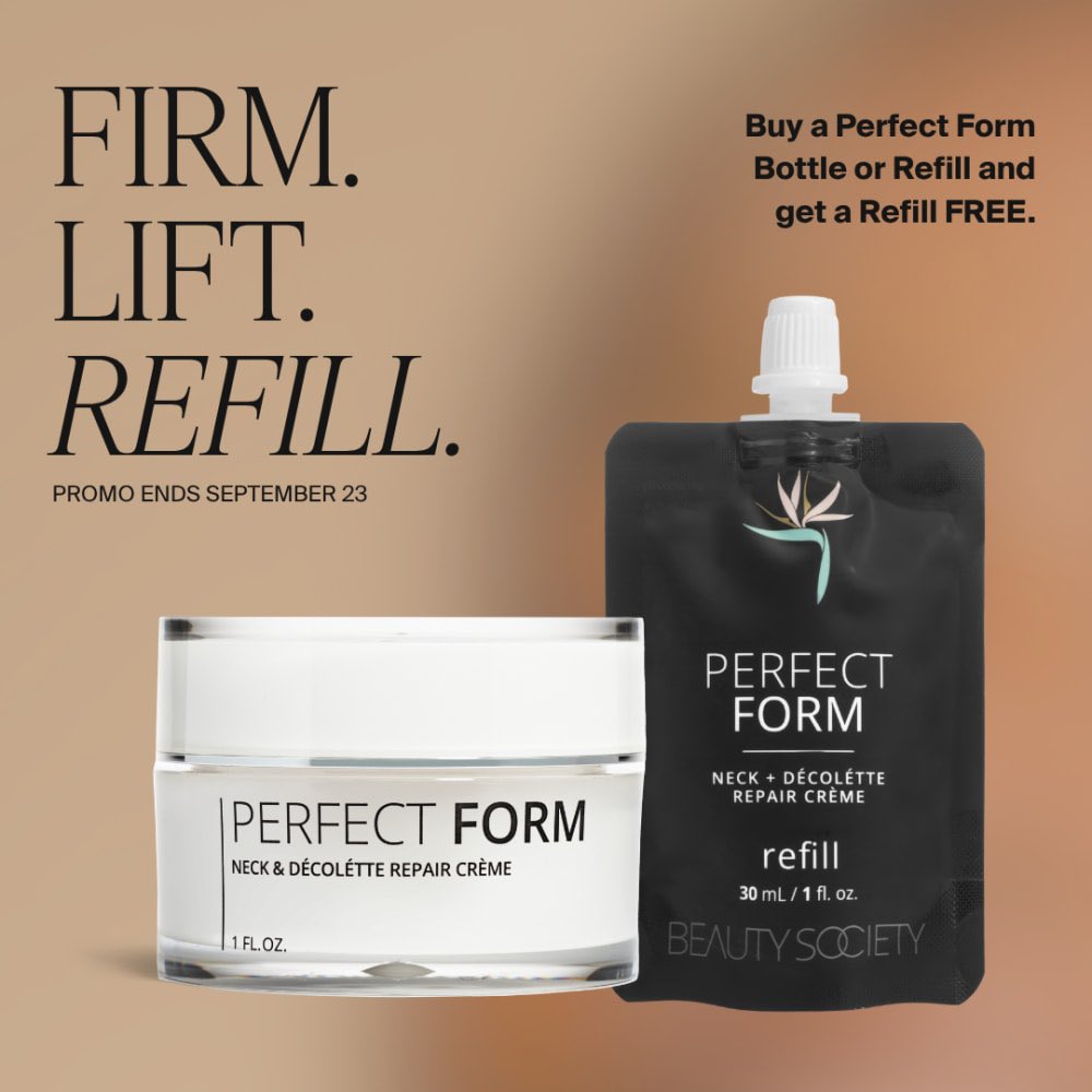 PamMayoYacko's tweet photo. Firm. Lift. Refill.

Beauty Society: Perfect Form is better with a backup! 

Buy a Perfect Form Bottle or Refill and get a Refill FREE. Ends tomorrow! 

https://t.co/7mVxU7KNIP #beautysociety #perfectform #firm #refill #skincare https://t.co/Fgu3TsVMxB