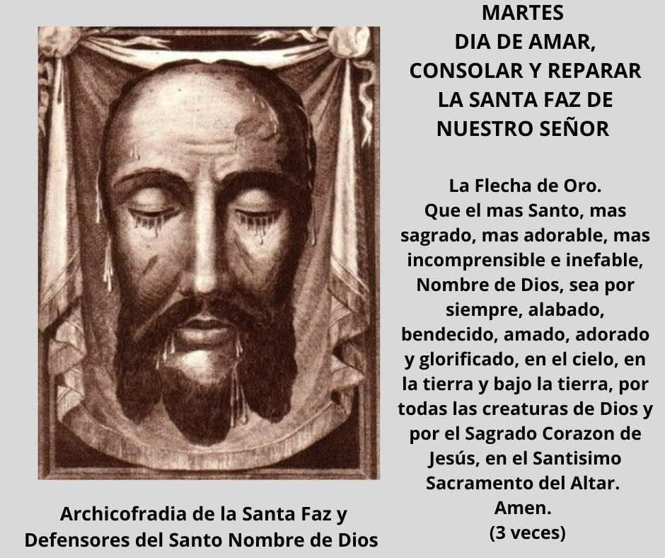 JuntosRecemos's tweet photo. Que no termine el dia sin hacer una oración de reparación a la Santa Faz https://t.co/s6jwuPHVdU