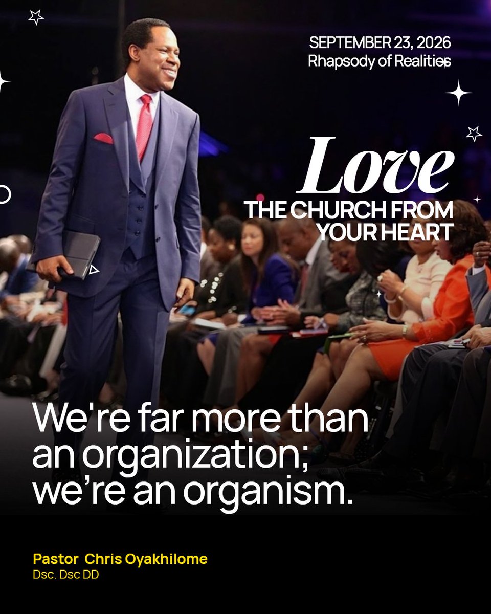 RhapsodyDaily's tweet photo. We're far more than an organization, we're an organism. That changes how you're meant to see the church, not as a building you attend or a schedule you follow, but as a living body you're actually part of.

An organism doesn't just show up, it feels, it grows, it responds when one part is hurting. Love the church from your heart, not out of duty, but because you genuinely belong to something alive. 

#rhapsodyofrealities #pastorchris #rhapsodyapp #dailydevotional #wordofgod